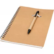 Notes A5 w linie z długopisem z tektury z recyklingu KENTWOOD