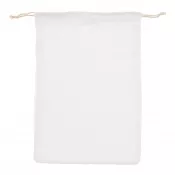 biały - Bawełniana torba wielokrotnego użytku na żywność OEKO-TEX® 30x40cm