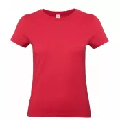 Red (004) - Damska koszulka reklamowa 185 g/m² B&C #E190 / WOMEN