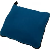 granatowy - Koc z polaru/poduszka 2w1 RADCLIFF