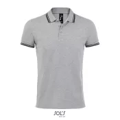 Koszulka polo męska bawełniana 200 g/m² Sol's PASADENA Grey Melange/ French Navy