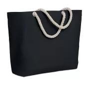 Torba plażowa bawełniana 220 g/m² MENORCA Czarny