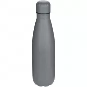 Matowy szary - Cove jednościenna butelka na wodę o pojemności 750 ml wykonana ze stali nierdzewnej z recyklingu z certyfikatem RCS