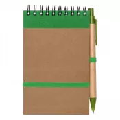 zielony - Notatnik ok. A6 z długopisem | Chapman