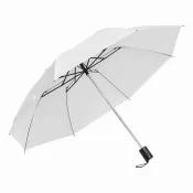 biały - Parasol składany bez automatu REGULAR