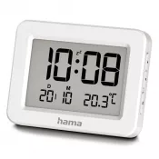 biały - Budzik elektroniczny Hama Kos