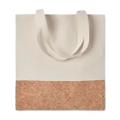 Torba bawełniana z korkową wstawką 160 g/m² ILLA TOTE Bezowy