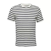 Koszulka unisex organiczna 175 g/m² Sol's LEGEND Off White| Navy