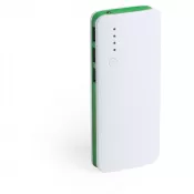 zielony - Power bank 10000 mAh, lampka LED