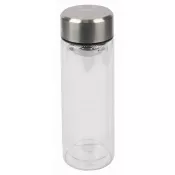 srebrny - Butelka szklana CHAI 280 ml