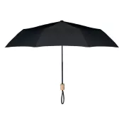 Parasol składany 21" z RPET z drewnianą rączką TRALEE