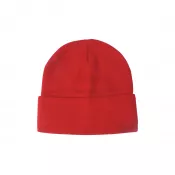 czerwony - Lana czapka zimowa