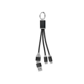 Kabel do ładowania 4 w 1 z brelokiem BLUE
