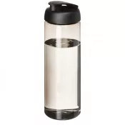 Charcoal-Czarny - Bidon H2O Vibe o pojemności 850 ml z otwieranym wieczkiem