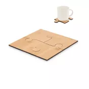 Zestaw 4 podkładek bambusowych w kształcie puzzli LEPY