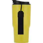żółty - Kubek termiczny 550 ml ze stali z recyklingu DANA
