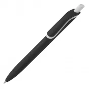 czarny - Delikatny w dotyku długopis Click Shadow Wyprodukowany w Niemczech