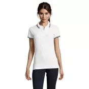 Polo damskie z piki 200 g/m² Sol's PASADENA WOMEN Biały/Navy