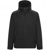 Czarny - Emin - ocieplana termiczna parka unisex