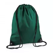 Bottle Green - Reklamowy plecak na sznurkach  poliestrowy BagBase BG10, 34 x 45 cm