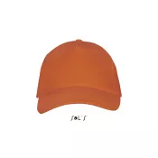 Czapka z daszkiem 5-panelowa 260 g/m² Sol's LONG BEACH Pomaranczowy