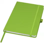 Zielony limonkowowy - Notatnik w formacie A5 z papieru z recyklingu z okładką z plastiku z recyklingu Honua