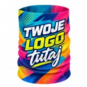 Komin z nadrukiem reklamowym, poliester z elastanem 160 g/m²