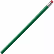zielony - Ołówek z gumką niezatemperowany