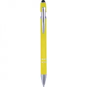 żółty - Długopis z touch pen-em