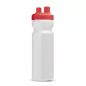 biało / czerwony - Bidon sportowy z atomizerem 750ml