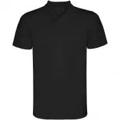 Czarny - Sportowa koszulka polo z poliestru 150 g/m² ROLY MONZHA 0404
