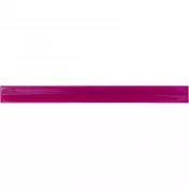fioletowy odblaskowy - Opaska odblaskowa z nadrukiem reklamowym