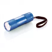 niebieski - Latarka 9 LED Quattro