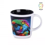 biało-czarny - Kubek pod sublimację Berg Art Solid (380 ml)