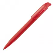 czerwony - Miękki w dotyku długopis Atlas