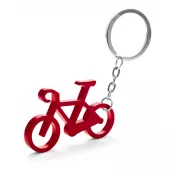 czerwony - Brelok do kluczy "rower"