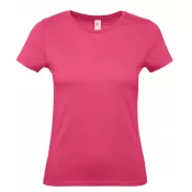 Fuchsia (310) - Damska koszulka reklamowa 145 g/m² B&C #E150 / WOMEN