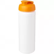 Biały-Pomarańczowy - Bidon Baseline® Plus o pojemności 750 ml z wieczkiem zaciskowym i uchwytem