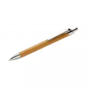 brązowy - Długopis bambusowy PURE