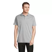 Polo sportowe unisex z recyklingu Sol's PITCHER Pure Grey