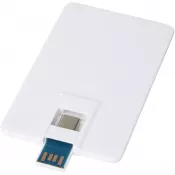 Biały - Duo Slim 32 GB dysk USB z portem typu C i USB-A 3.0
