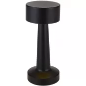 Czarny - Aludra lampa stołowa z możliwością ładowania i ściemniania, z 3 trybami świecenia