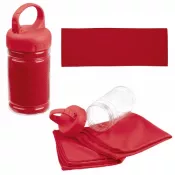 czerwony - Ręcznik sportowy SPORTY