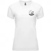 Biały - Damska koszulka techniczna 135 g/m² ROLY BAHRAIN WOMAN 0408