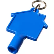 Niebieski - Maximilian brelok do kluczy w kształcie domu z materiałów z recyklingu
