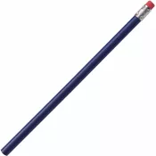 niebieski - Ołówek z gumką niezatemperowany