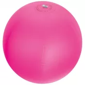 różowy - Dmuchana piłka plażowa jednokolorowa średnica 26 cm