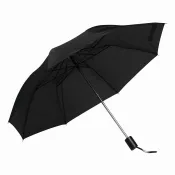 czarny - Parasol składany bez automatu REGULAR