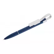 niebieski - Długopis z kablem USB CHARGE