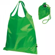 zielony - Składana torba poliestrowa na zakupy